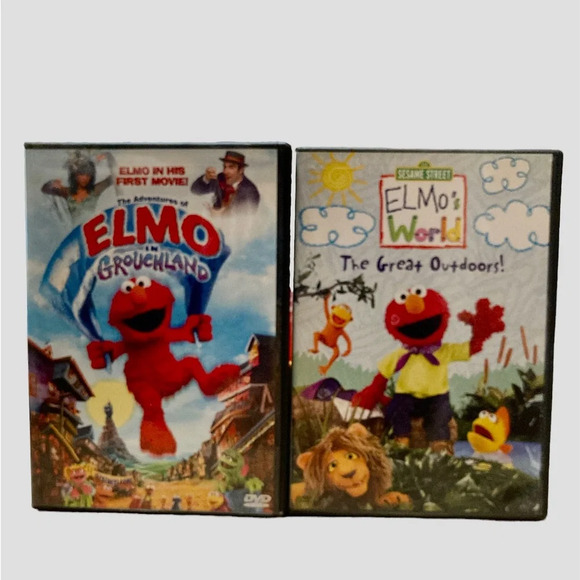 Kids Set of 2  Elmo’s World DVDs - Picture 1 of 4